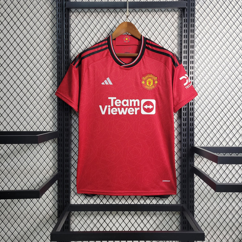 Camisa Manchester United Home 23/24 - Adidas Torcedor Masculina -