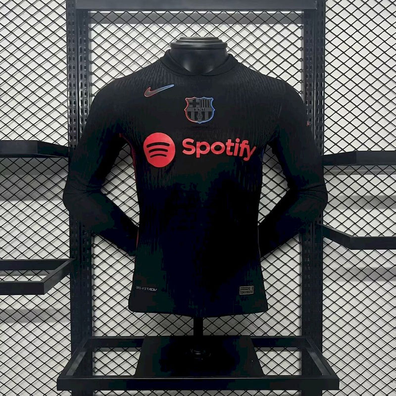 Camisa Barcelona Away Manga comprida 24/25 - Versão Jogador
