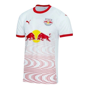 Camisa Red Bull Bragantino I 25/26 - Torcedor Puma Masculina - Branca com detalhes em vermelho
