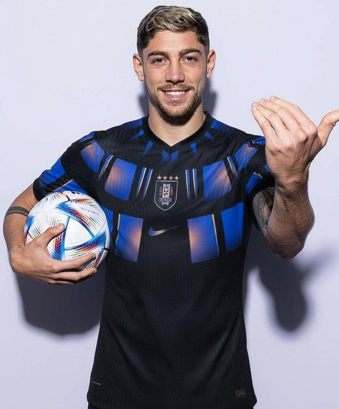 Camisa Uruguai Away II Copa do Mundo 2026/27 Jogador Masculino Nike Pantera Negra