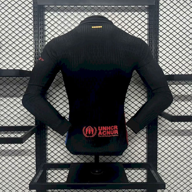 Camisa Barcelona Away Manga comprida 24/25 - Versão Jogador
