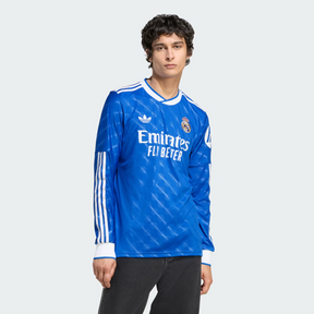 Camisa Real Madrid III Manga Longa 25/26 Torcedor Adidas - Azul