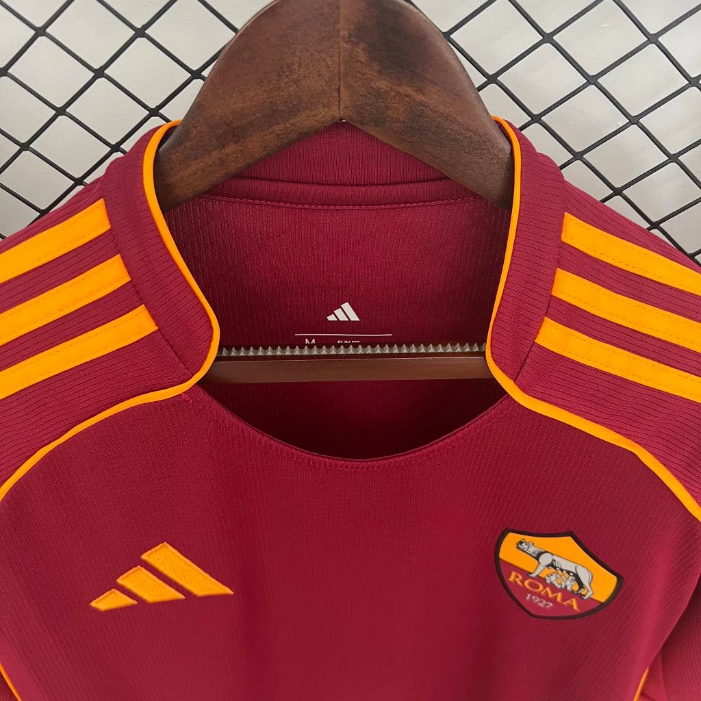 Camisa Roma Home 25/26 - Adidas Torcedor Masculina