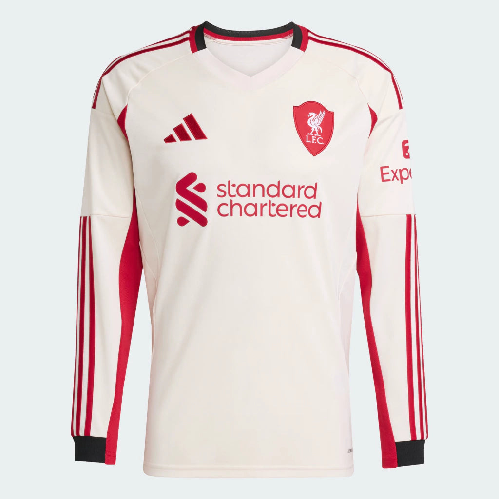 Camisa Liverpool II Manga Longa 25/26 Torcedor Adidas - Branca