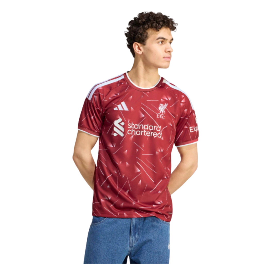 Camisa Liverpool Home 2026/27 - Torcedor Adidas Masculino - Vermelho