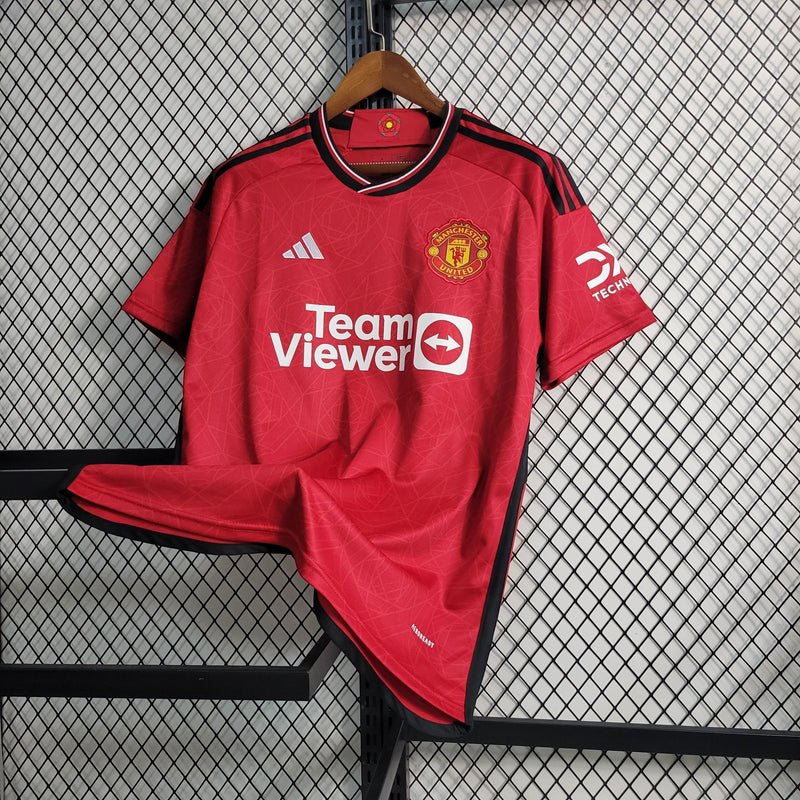 Camisa Manchester United Home 23/24 - Adidas Torcedor Masculina -
