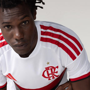 Camisa Flamengo Away 2026/27 Torcedor Masculina Adidas Branco