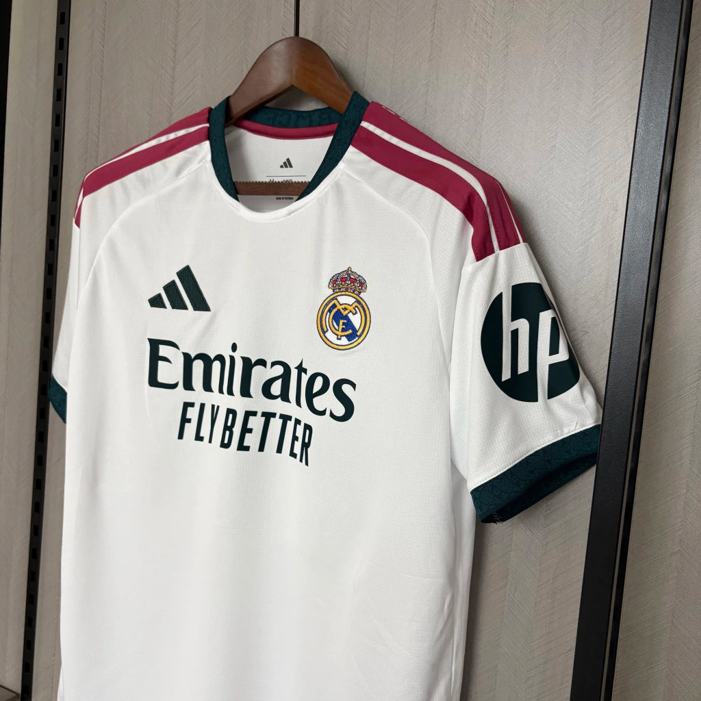Camisa Real Madrid Home I 2026/27 Torcedor Masculino Adidas Branco