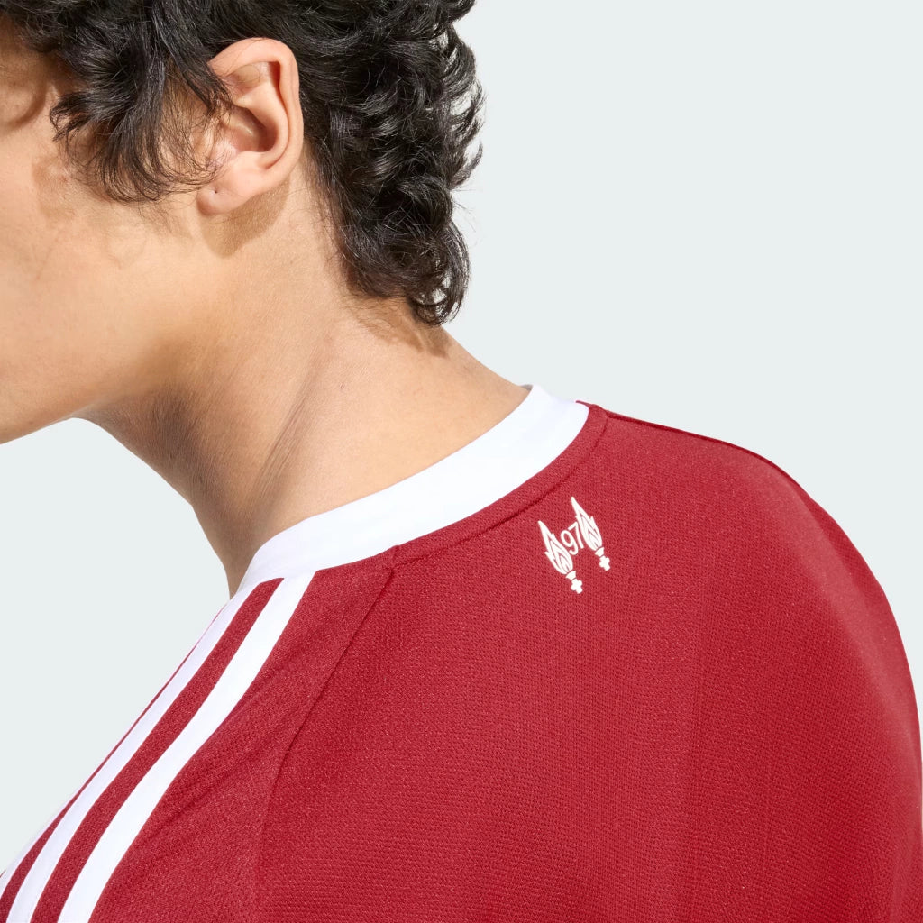Camisa Liverpool I Manga Longa 25/26 Torcedor Adidas - Vermelha