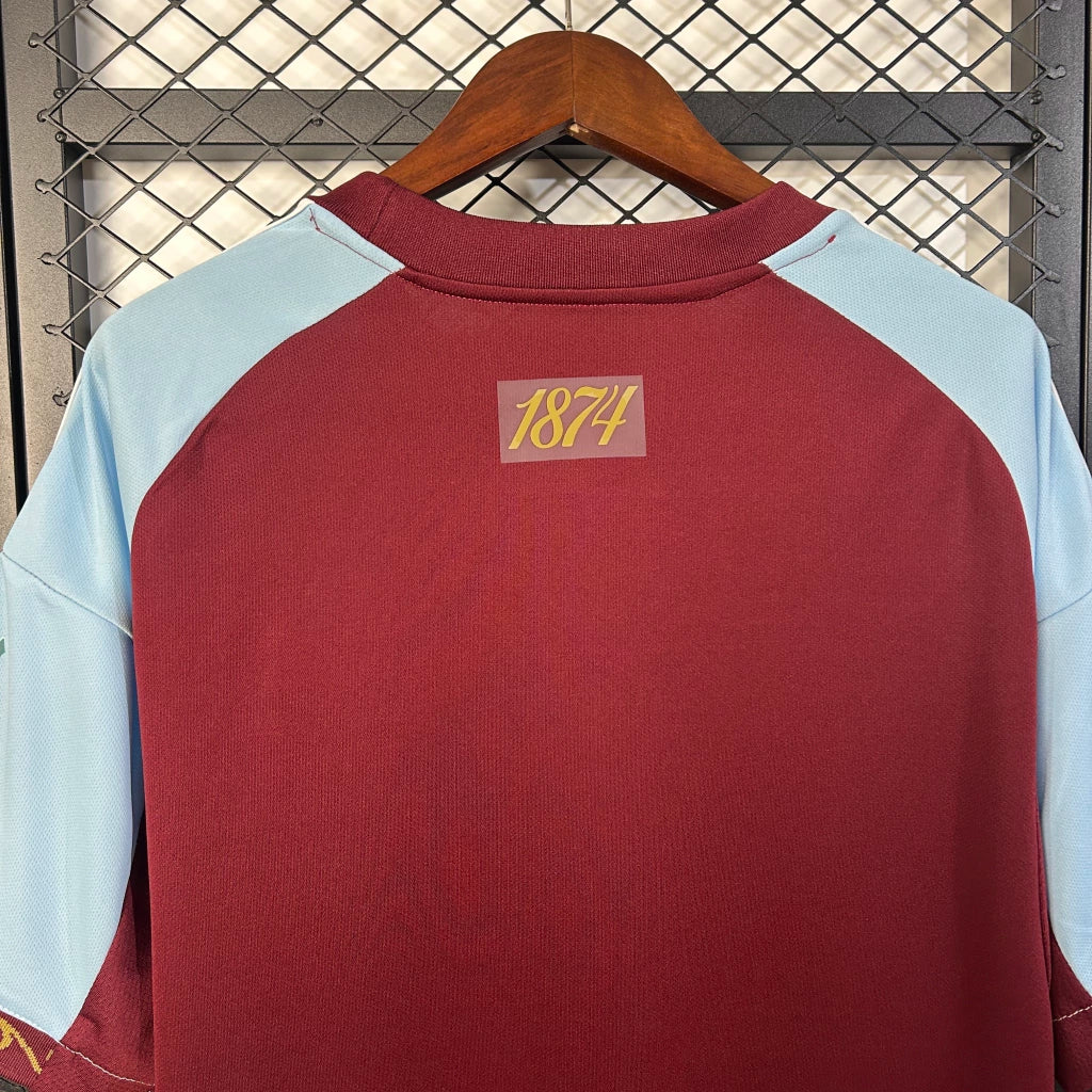 Camisa Aston Villa Home 25/26 Adidas - Torcedor Masculina