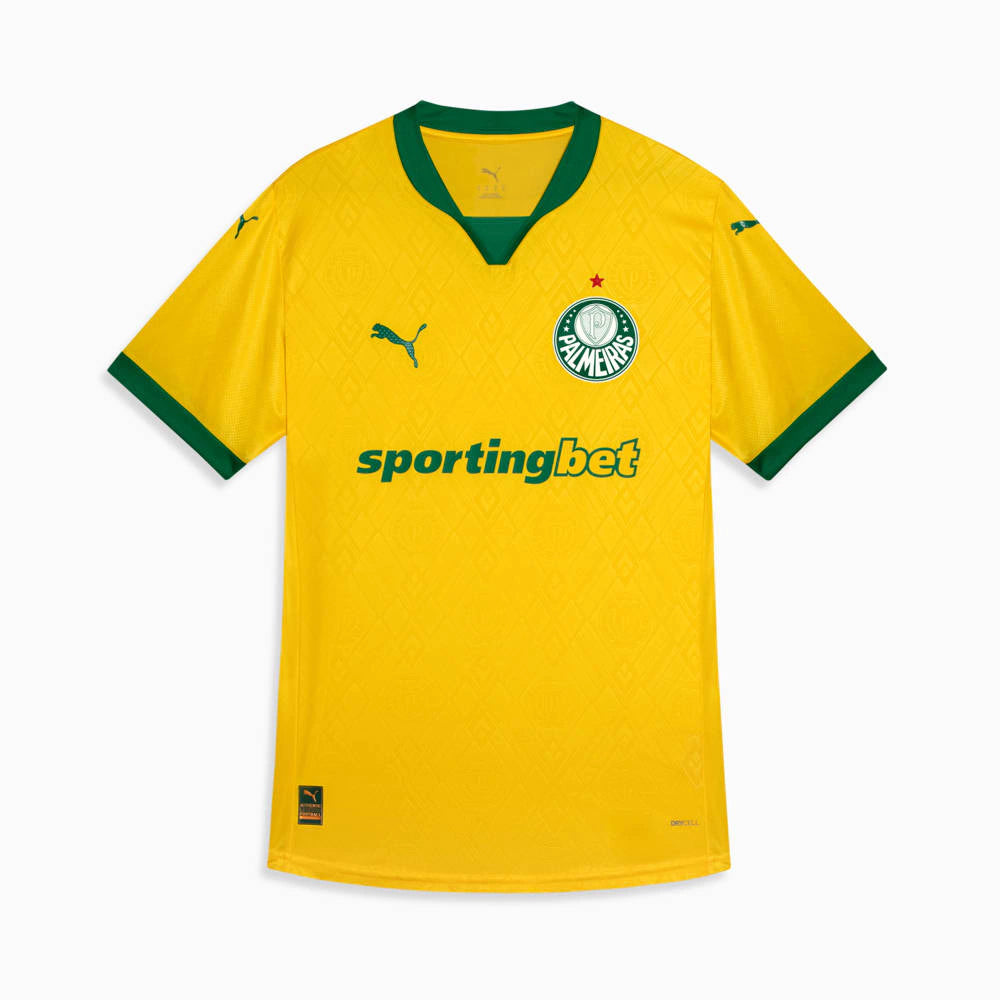 Camisa Palmeiras III 25/26 - Jogador Masculina - Branca e Verde