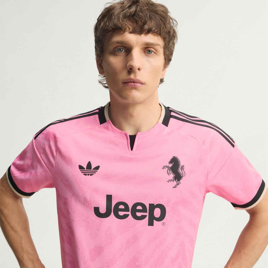 Camisa Juventus Away II 2026/27 Jogador Masculino Adidas Rosa