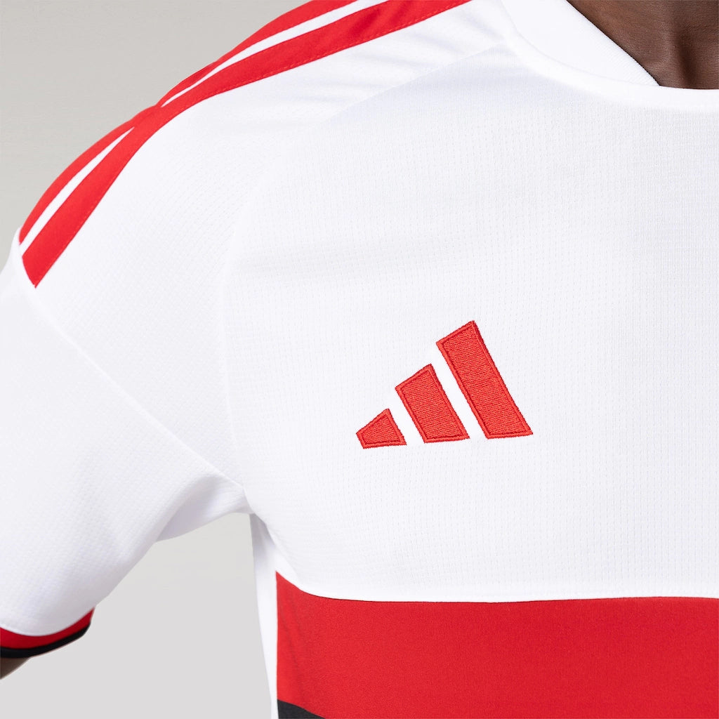 Camisa Flamengo Away 2026/27 Torcedor Masculina Adidas Branco