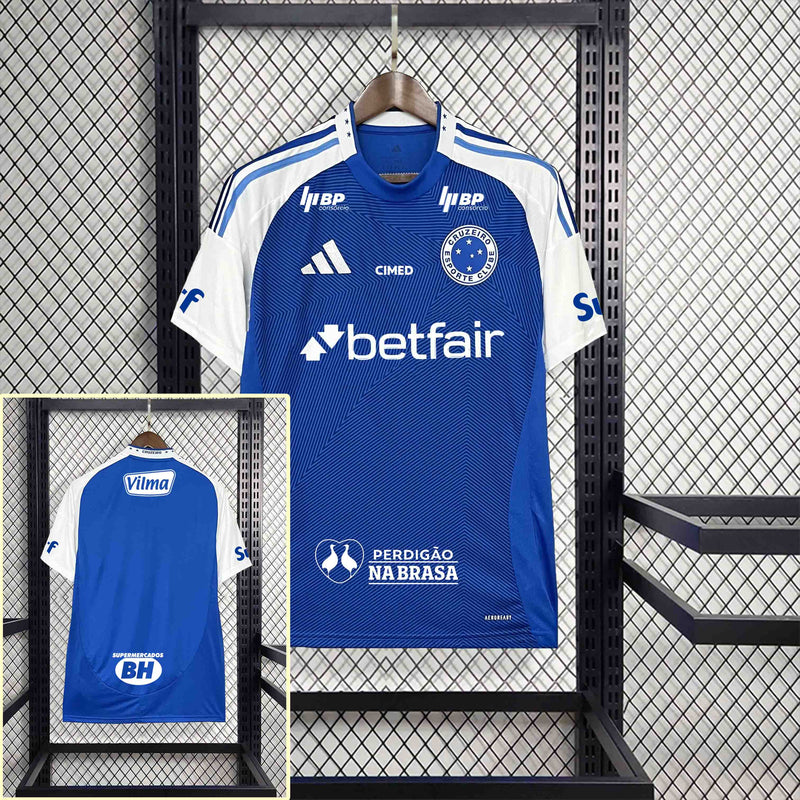 Camisa Cruzeiro Home Full Patrocínios 25/26 - Torcedor Masculina