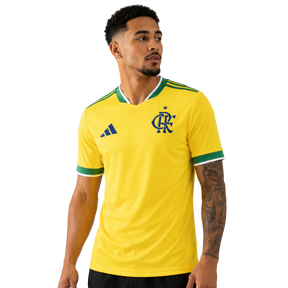 Camisa Flamengo Edição Copa do Mundo 2026 - Torcedor Adidas Amarelo