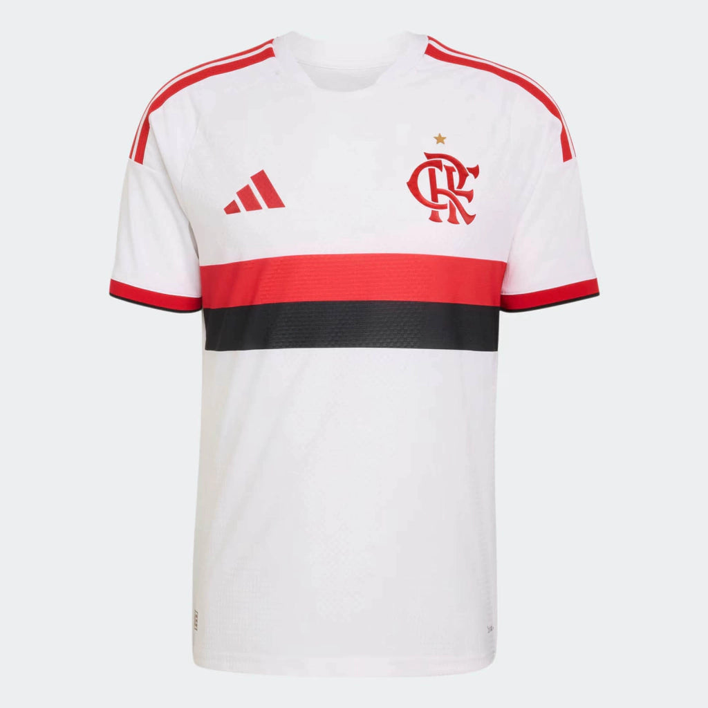 Camisa Flamengo Away 2026/27 Torcedor Masculina Adidas Branco