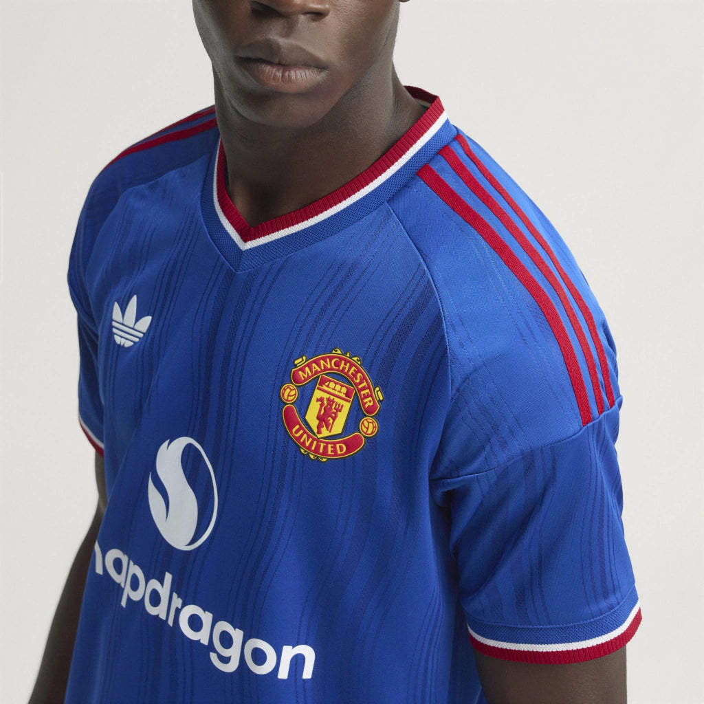 Camisa Manchester United Away II 2026/27 Jogador Masculino Adidas - Azul