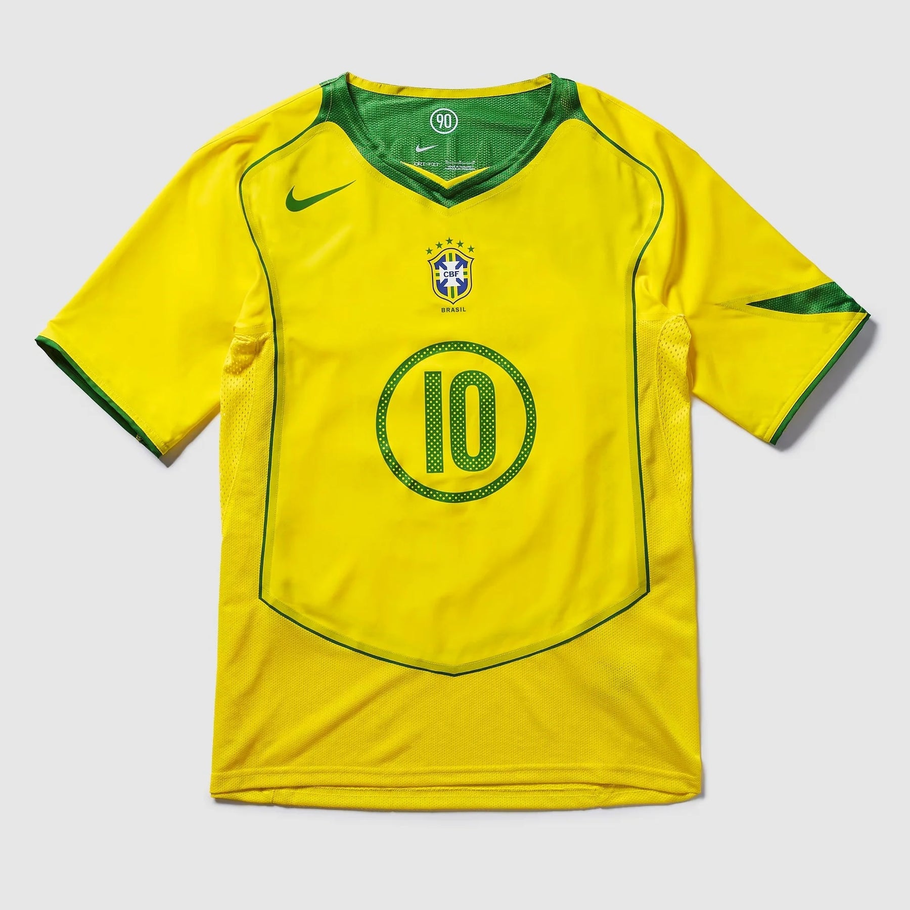 CAMISA NIKE REMAKE 2004 SELEÇÃO BRASILEIRA TOTAL 90