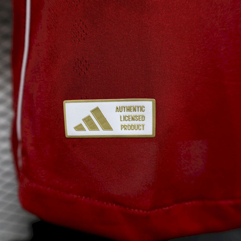 Camisa Liverpool Home 25/26 - Versão Jogador Manga comprida