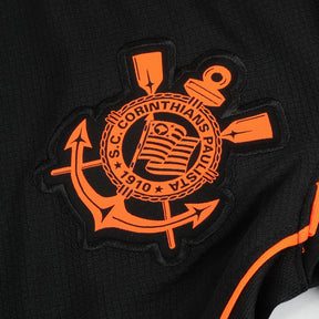 Camisa Corinthians III 25/26 - Torcedor Masculina - Preta e Laranja