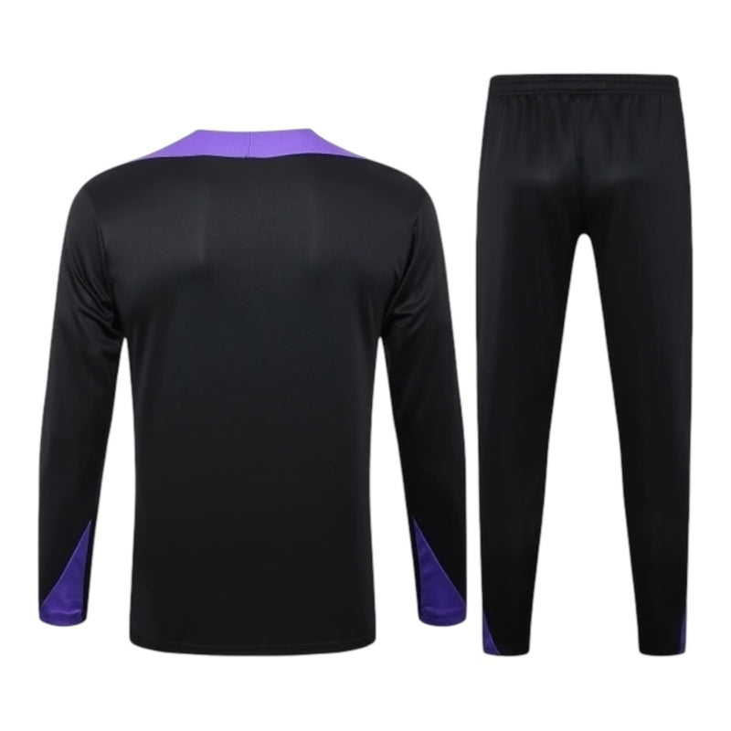 Conjunto de Treino Paris  Preto com roxo