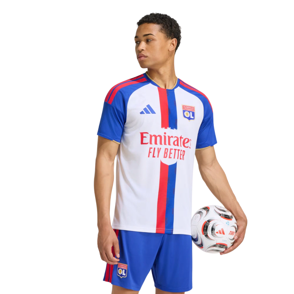 Camisa Lyon Home 2026/27 - Torcedor Adidas Masculino - Branco