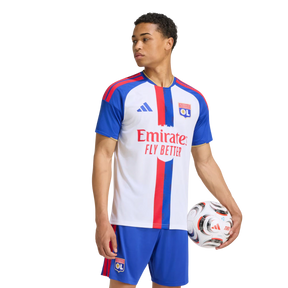Camisa Lyon Home 2026/27 - Torcedor Adidas Masculino - Branco