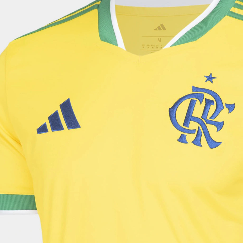 Camisa Flamengo Edição Copa do Mundo 2026 - Torcedor Adidas Amarelo