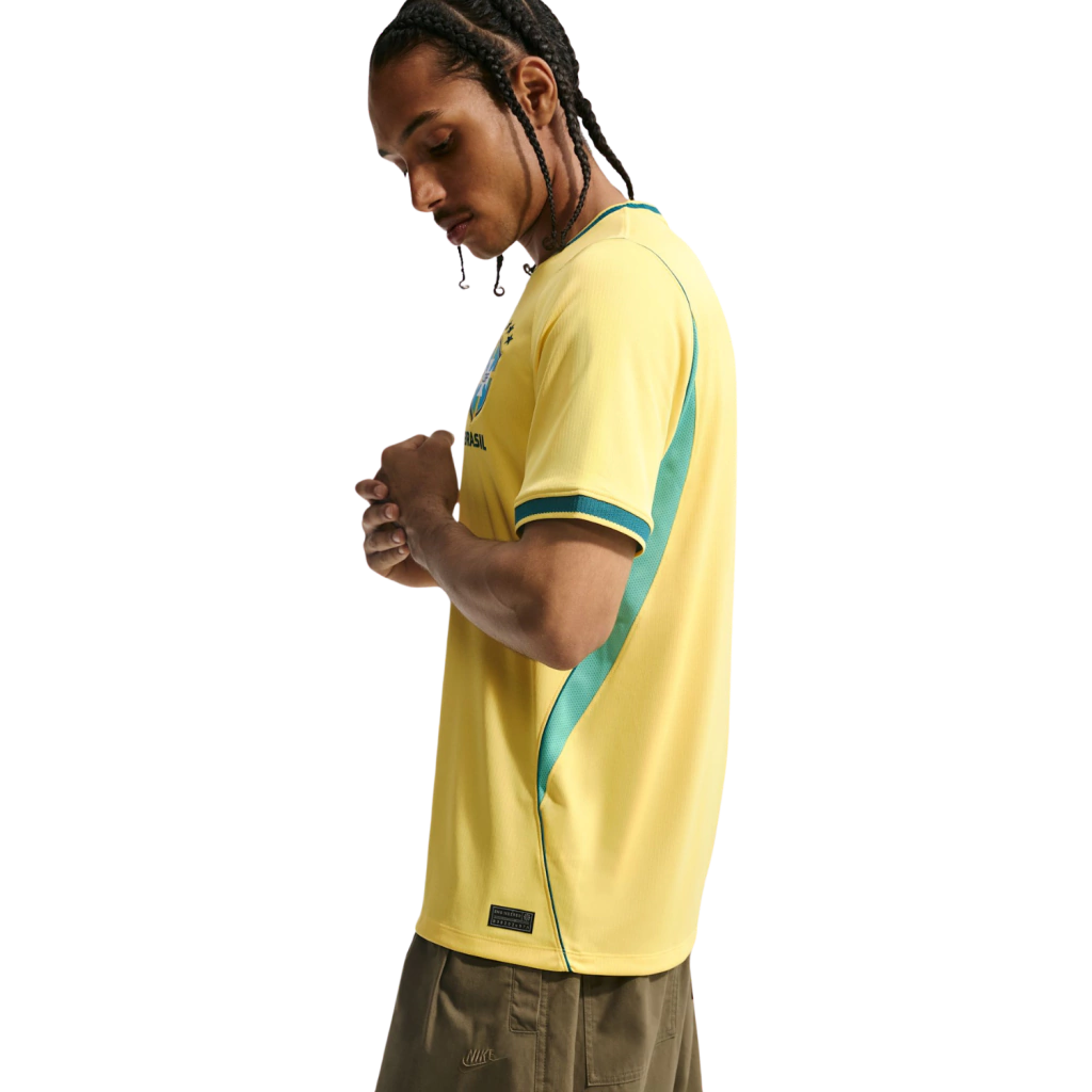 Camisa Brasil Home I 26/27 Torcedor Nike Masculino - Amarelo