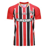 Camisa São Paulo II 25/26 - Jogador Masculina - Vermelho, Branco e Preto