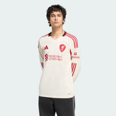 Camisa Liverpool II Manga Longa 25/26 Torcedor Adidas - Branca