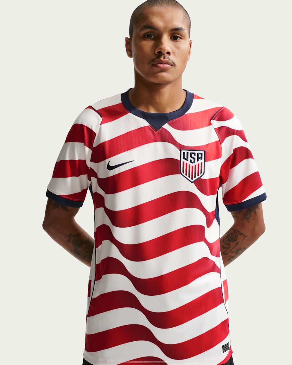 Camisa EUA Copa do Mundo Home I 2026 Masculino Torcedor Nike - Vermelho e branco