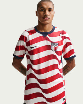 Camisa EUA Copa do Mundo Home I 2026 Masculino Torcedor Nike - Vermelho e branco