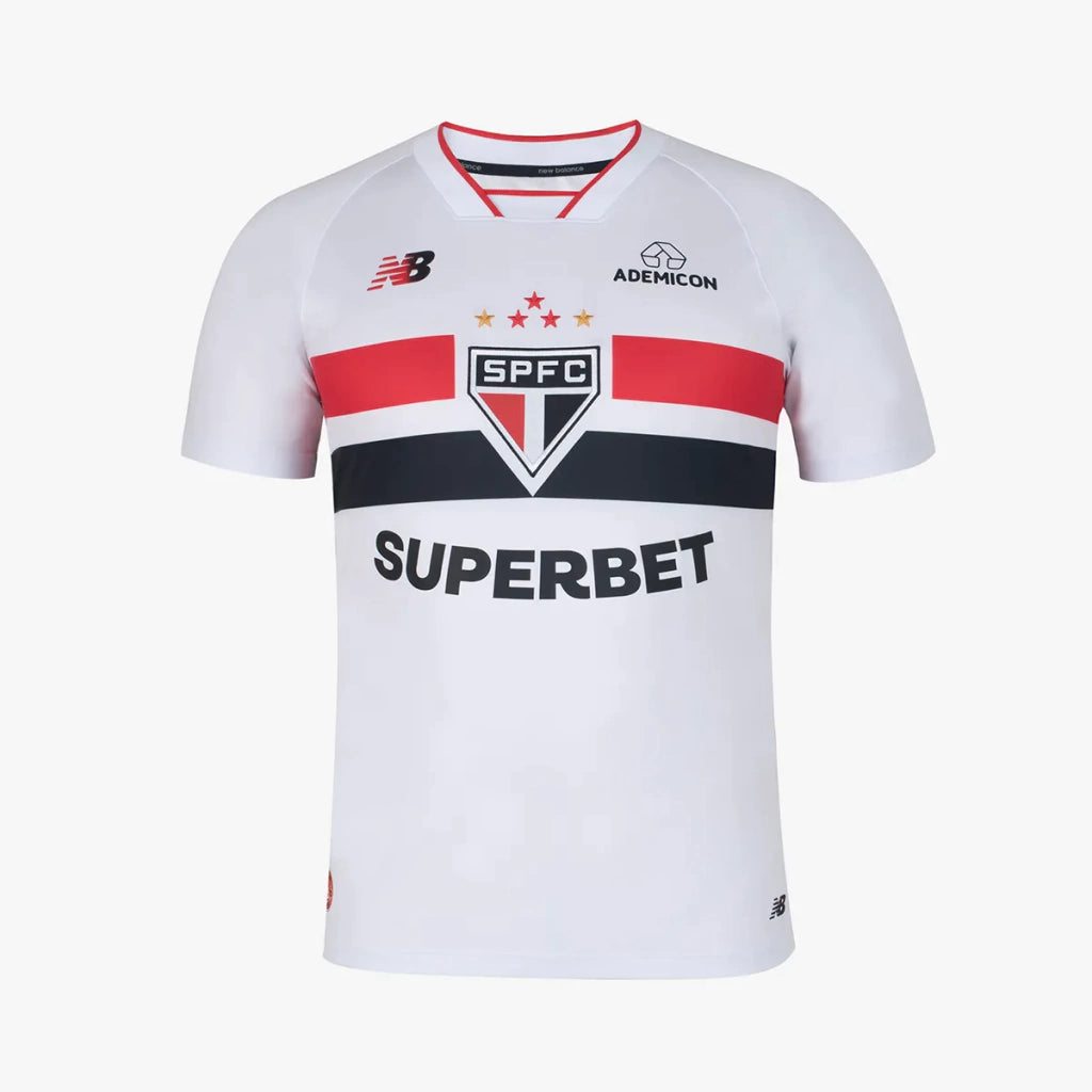 Camisa São Paulo Home I 26/27 Titular Torcedor New Balance Branca