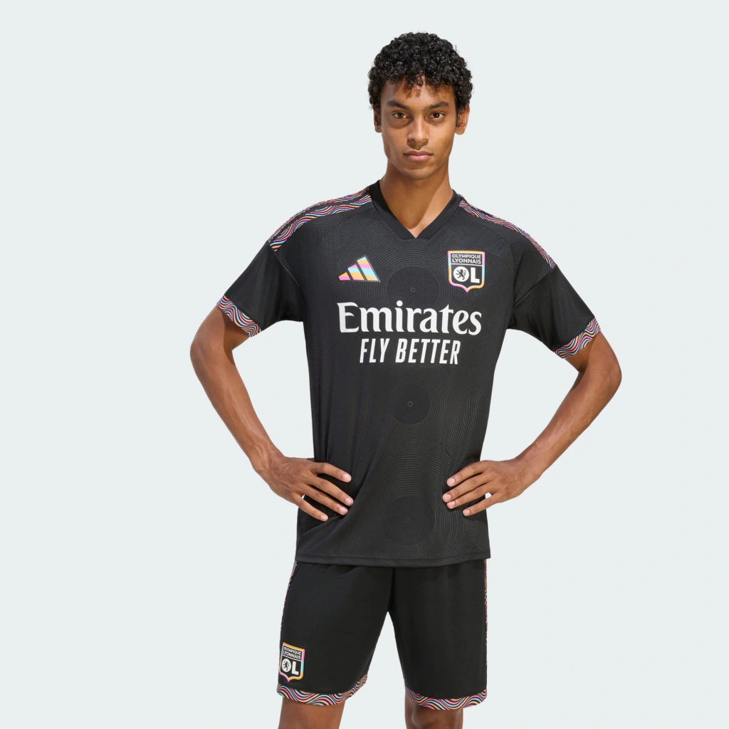 Camisa Olympique Lyon Third 2026/27 Torcedor Adidas Preto