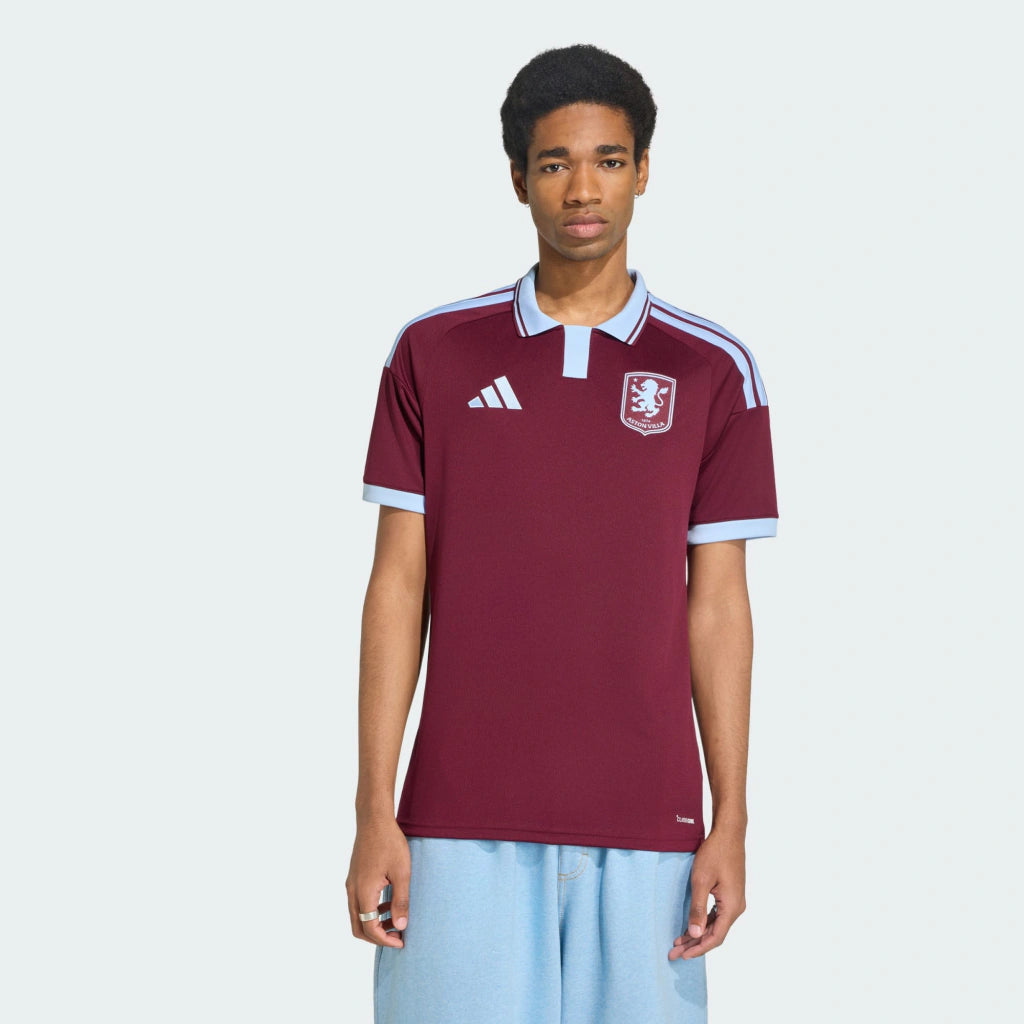 Camisa Aston Villa Home I 2026/27 Torcedor Masculino Adidas Vinho