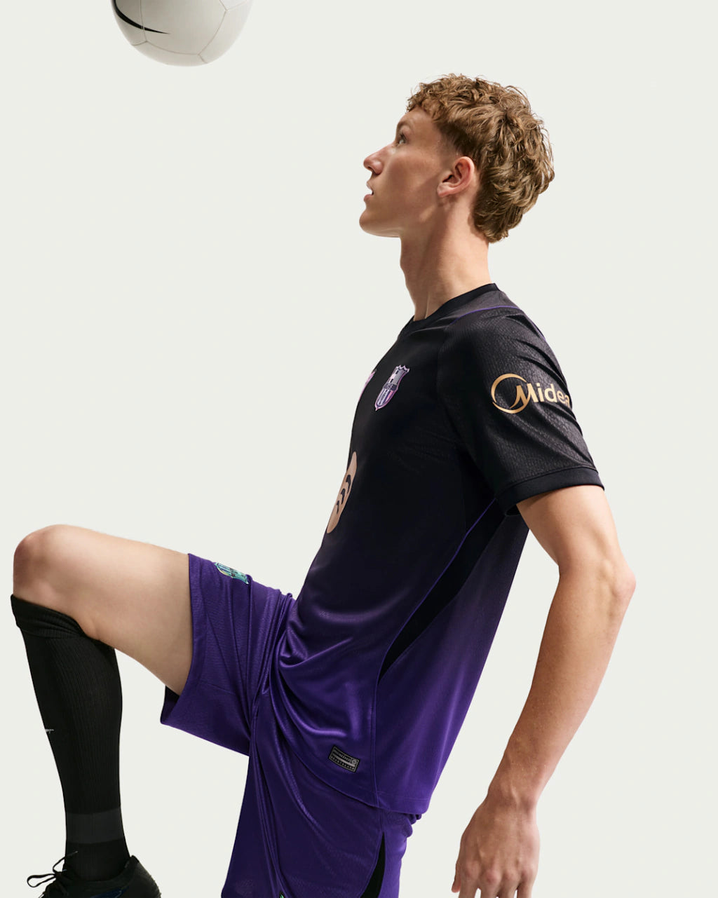 Camisa Barcelona Away II 2026/27 Torcedor Masculino Nike Preto e Roxo
