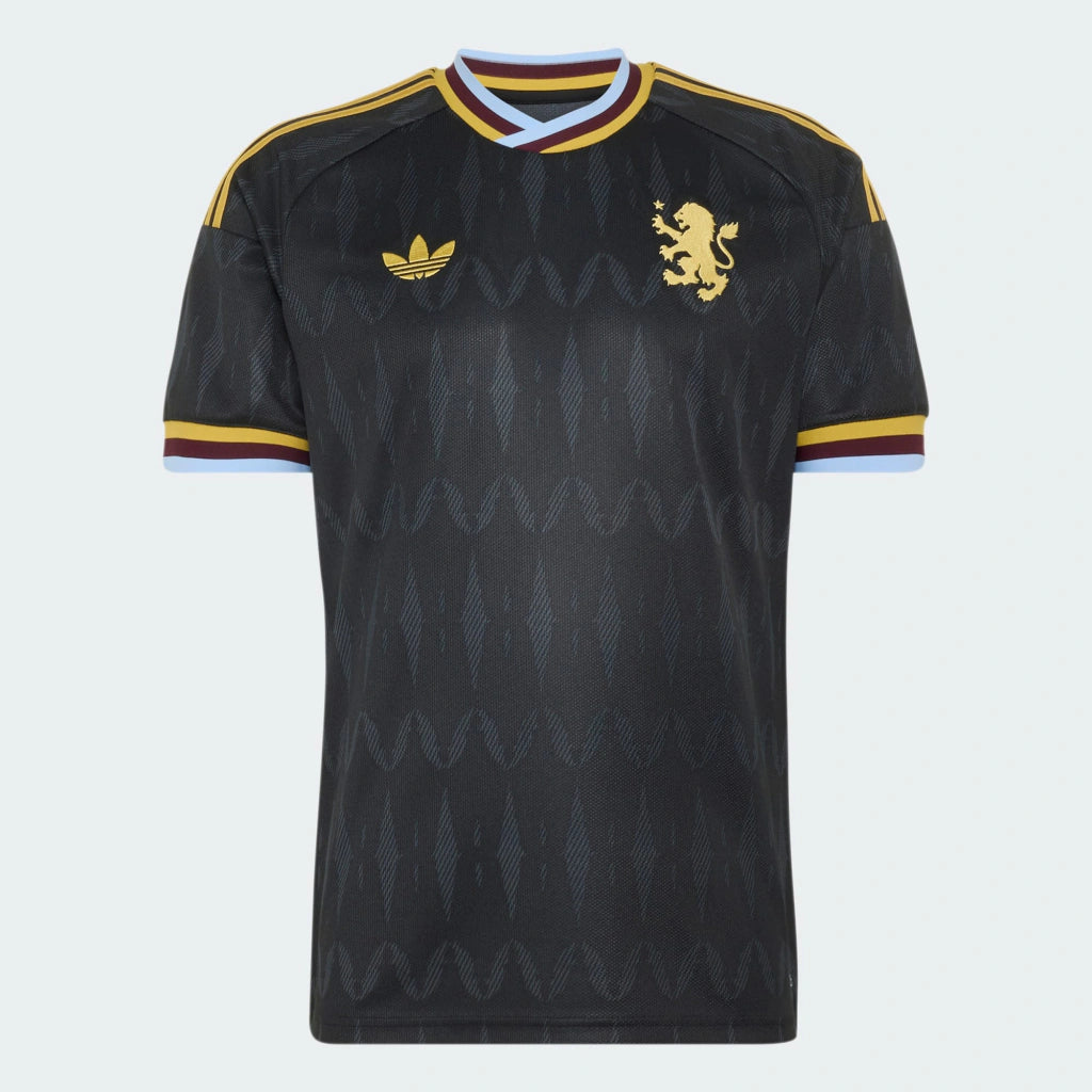 Camisa Aston Villa Away II 2026/27 Torcedor Masculino Adidas Preta