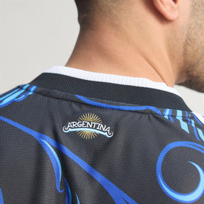Camisa Argentina Copa do Mundo 2026 - Reserva Jogador Masculina - Preta e Azul