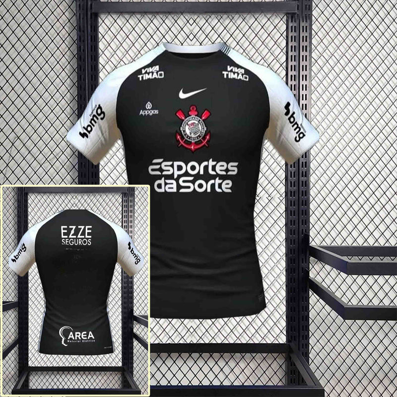 Camisa Corinthians Fora Full patrocínios 25/26 - Jogador Masculina