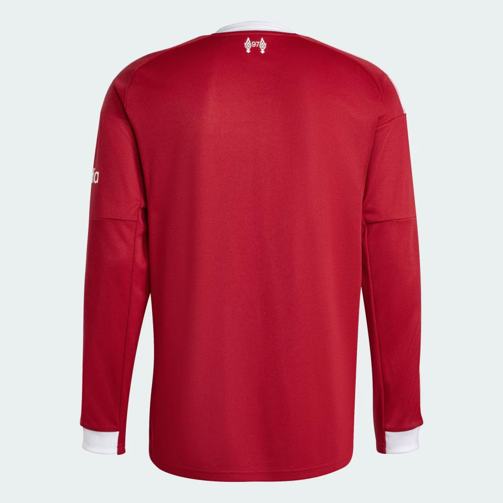 Camisa Liverpool I Manga Longa 25/26 Torcedor Adidas - Vermelha