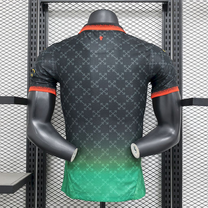 Camisa Milan 25/26 Co-Branded Black Edition Jersey Versão Jogador