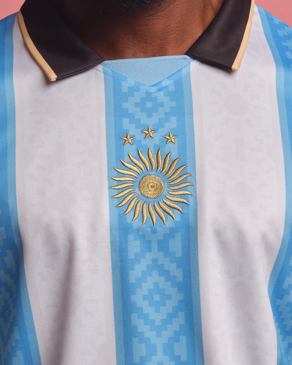 Camisa Argentina Messi Comma Footbal Gola Polo