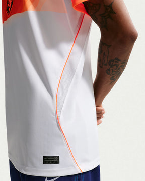 Camisa Holanda Copa do Mundo 2026 Away Torcedor Masculina - Branco e Laranja