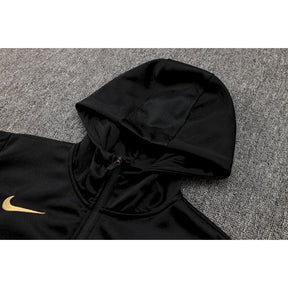 Conjunto Agasalho Treino Barcelona 24/25 - Preto