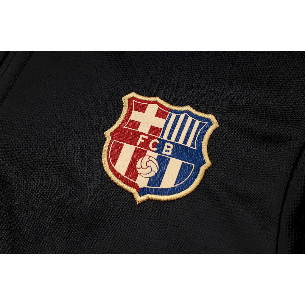 Conjunto Agasalho Treino Barcelona 24/25 - Preto