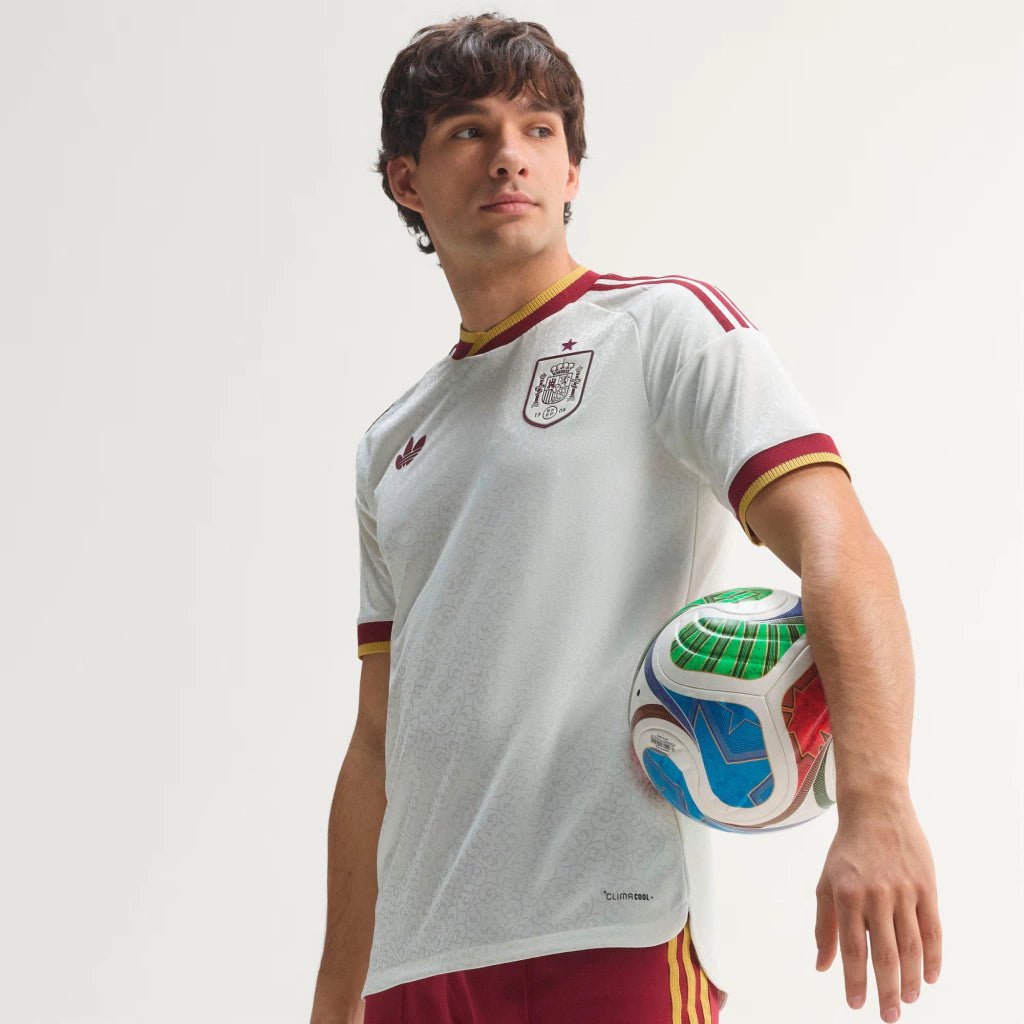 Camisa Espanha Copa do Mundo 2026 - Reserva Jogador Masculina - Bege