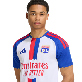 Camisa Lyon Home 2026/27 - Torcedor Adidas Masculino - Branco