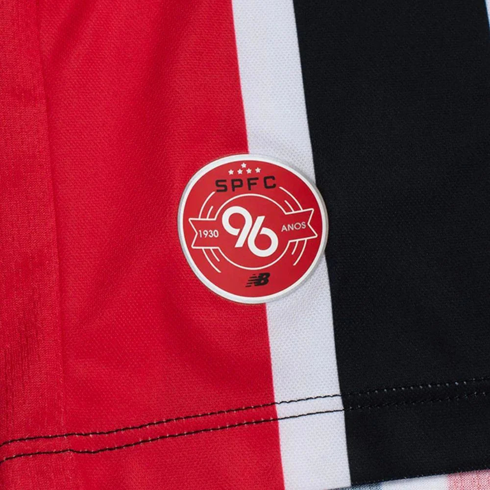Camisa São Paulo Home II 26/27 Reserva Torcedor New Balance Vermelha e Preta