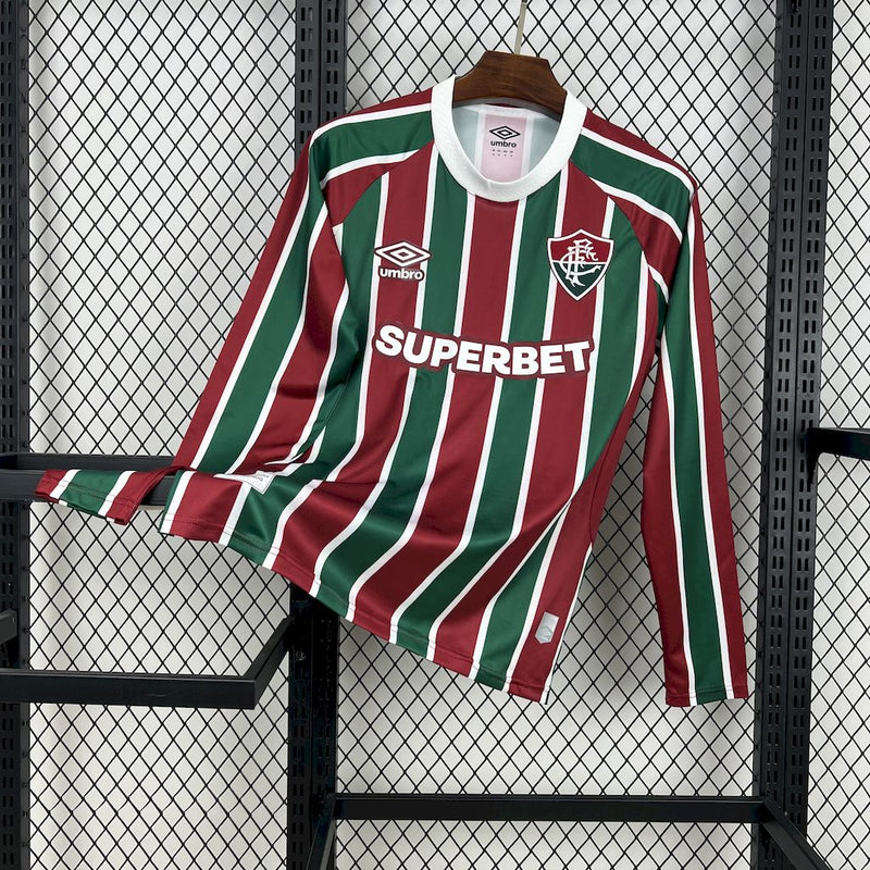 Camisa Fluminense Home 25/26 - Versão Torcedor manga comprida